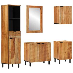 vidaXL Set kabinetov do k&uacute;peľne 5 ks Pr&iacute;rodn&aacute; 38 x 33 x 160 cm