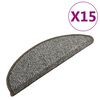 vidaXL Kobercov&eacute; n&aacute;&scaron;ľapy na schody 15 ks antracitov&eacute; 65x21x4 cm