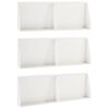 vidaXL Oporn&yacute; m&uacute;r 6 ks 60 x 12 x 30 cm Oceľ Biela