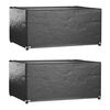 vidaXL Obaly na z&aacute;hradn&yacute; n&aacute;bytok 2 ks 8 očiek 180x135x80 cm obdĺžnik