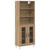 vidaXL Highboard 2 pcs Remeseln&yacute; dub 69,5 x 34 x 180 cm