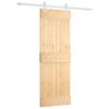vidaXL Posuvn&eacute; dvere Pr&iacute;rodn&aacute; a biela 70 x 210 cm