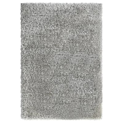 vidaXL Chlaptý koberec s vysokým vlasom sivý 160x230 cm 50 mm