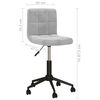 vidaXL Otočn&aacute; jed&aacute;lensk&aacute; stolička bledosiv&aacute; zamatov&aacute;