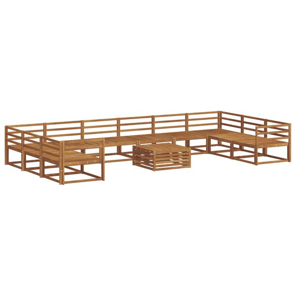 vidaXL Z&aacute;hradn&aacute; s&uacute;prava gaučov 11 pcs Pr&iacute;rodn&aacute; Pevn&eacute; ak&aacute;ciov&eacute; drevo