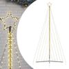vidaXL LED vianočn&yacute; stromček 570 LED tepl&aacute; biela 399 cm