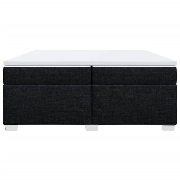 vidaXL Boxspring posteľ s matracom čierna 200x200 cm l&aacute;tka