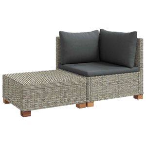 vidaXL 2 ks Ratanov&yacute; lounge set s vank&uacute;&scaron;mi GENDT Pr&iacute;rodn&yacute; ratan
