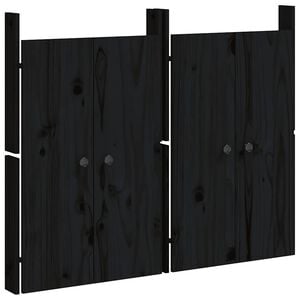 vidaXL Vonkaj&scaron;ie kuchynsk&eacute; dvierka MEPPEL 2 ks čierne 50x9x82 cm borovica