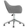 vidaXL Otočn&aacute; jed&aacute;lensk&aacute; stolička bledosiv&aacute; l&aacute;tkov&aacute;
