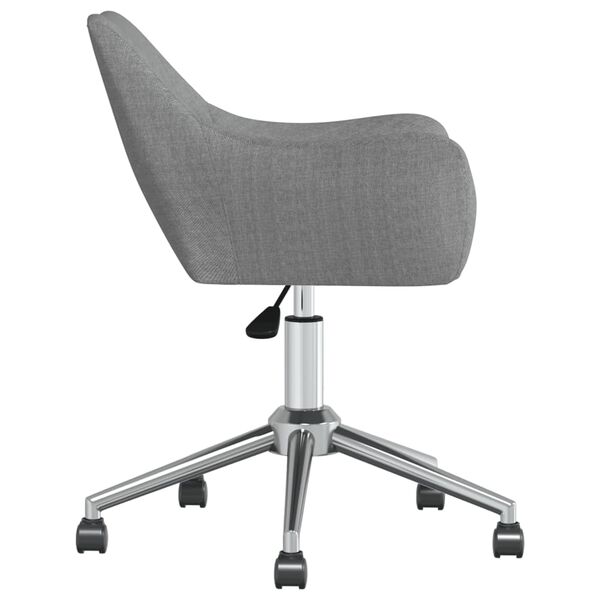 vidaXL Otočn&aacute; jed&aacute;lensk&aacute; stolička bledosiv&aacute; l&aacute;tkov&aacute;