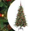 vidaXL Umel&yacute; Skl&aacute;pac&iacute; Vianočn&yacute; Stromček Zelen&aacute; 150 cm PE a PVC