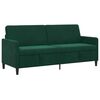 vidaXL Sofa s &uacute;ložn&yacute;m priestorom Tmavozelen&aacute; 192 x 78 x 87 cm