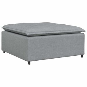 vidaXL Modulov&aacute; pohovka s podnožkou, svetlosiv&aacute; 100x100x48 cm