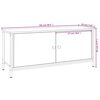 vidaXL TV skrinka s dvierkami dub sonoma 102x35x45 cm kompozitné drevo