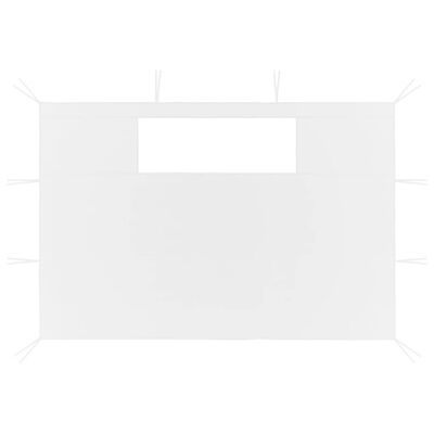 vidaXL Bočné steny altánku s oknami 2 ks 4,5x2,1 m biele 70 g/m²