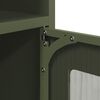 vidaXL Komoda olivovozelená 100,5x39x107 cm oceľ valcovaná za studena