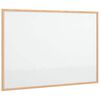 vidaXL Magnetick&aacute; biela tabuľa s r&aacute;mom z mas&iacute;vneho borovicov&eacute;ho dreva 80x55 cm