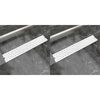 vidaXL Rovn&yacute; sprchov&yacute; odtok 2 ks s bublinkami 630x140 mm nehrdzavej&uacute;ca oceľ