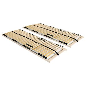 vidaXL Lamelov&eacute; posteľn&eacute; ro&scaron;ty 2 ks s 28 lamelami a 7 z&oacute;nami 80x200 cm
