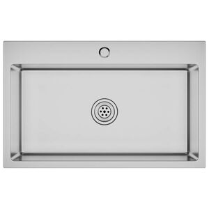 vidaXL Ručne vyroben&yacute; kuchynsk&yacute; drez, nehrdzavej&uacute;ca oceľ