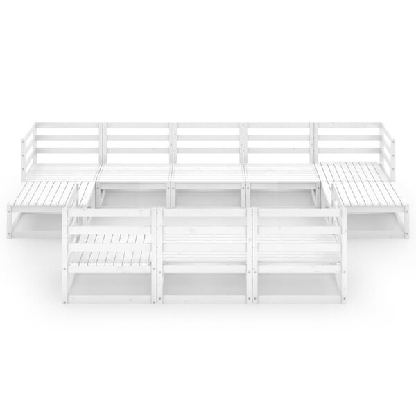 vidaXL 10-dielna z&aacute;hradn&aacute; sedacia s&uacute;prava, borovicov&yacute; mas&iacute;v