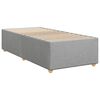 vidaXL Boxspring posteľ s matracom bledosivý 100x200 cm látka