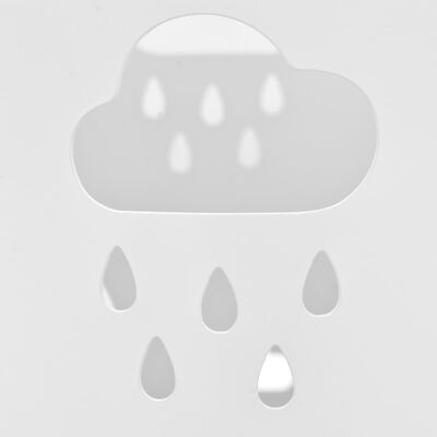 vidaXL Oceľový stojan na dáždniky, biely