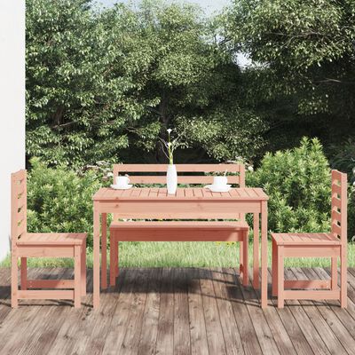 vidaXL 4-dielna záhradná jedálenská súprava douglasové drevo