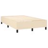 vidaXL Boxspring posteľ s matracom kr&eacute;mov&yacute; 140x190 cm l&aacute;tka