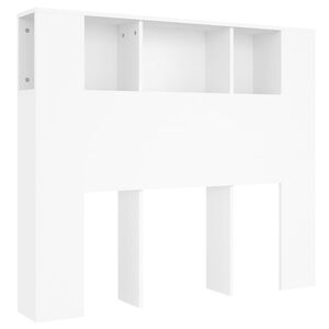 vidaXL Skrinka s čelom postele biela 120x18,5x102,5 cm