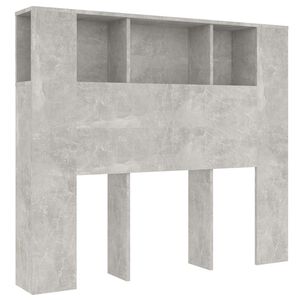 vidaXL Čelo postele so skrinkou bet&oacute;novo siv&eacute; 120x18,5x102,5 cm
