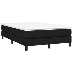 vidaXL Boxspring posteľ s matracom čierna 120x190 cm l&aacute;tka