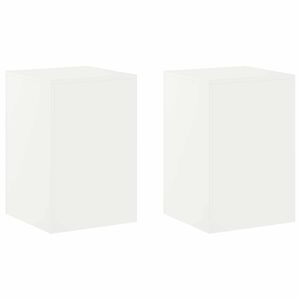 vidaXL Stojan na rastliny 2 pcs Biela 40 x 40 x 60 cm Oceľ