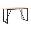 vidaXL Jed&aacute;lensk&yacute; stol&iacute;k v tvare O 160x80x75,5 cm borovica a oceľ
