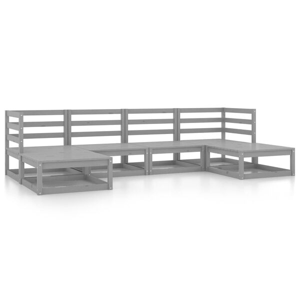 vidaXL 6-dielna z&aacute;hradn&aacute; sedacia s&uacute;prava, borovicov&yacute; mas&iacute;v