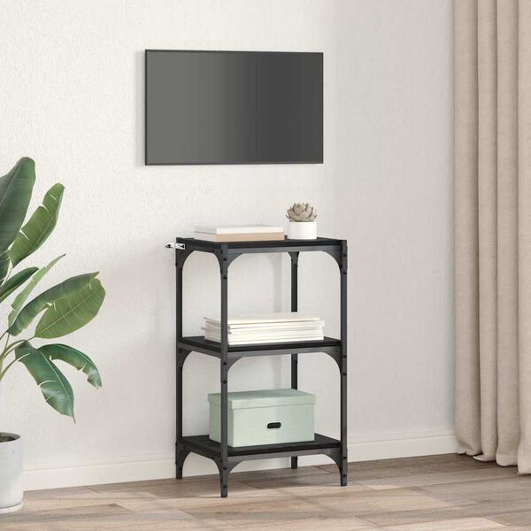 vidaXL Knižnica Čierny dub 40 x 33 x 70,5 cm