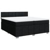 vidaXL Boxspring posteľ s matracom čierna 200x200 cm l&aacute;tka