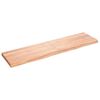 vidaXL K&uacute;peľňov&aacute; doska bledohned&aacute; 120x30x(2-4) cm o&scaron;etren&yacute; mas&iacute;v