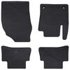 vidaXL Autokoberec 4 pcs Čierna vhodn&eacute; pre Toyota C-HR hybrid TPE