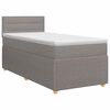 vidaXL Posteľ boxspring s matracom Sivohned&aacute; 80 x 200 cm L&aacute;tka