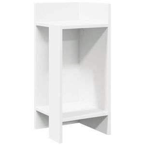 VidaXL Pr&iacute;ručn&yacute; stol&iacute;k s policou Biela 25,5x27x60 cm