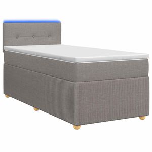 vidaXL Posteľ boxspring s matracom Sivohned&aacute; 80 x 200 cm L&aacute;tka