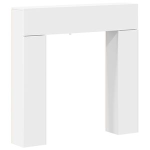 vidaXL R&aacute;m krbu Biela 102 x 18 x 100,5 cm Kompozitn&eacute; drevo