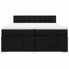 vidaXL Boxspring posteľ s matracom čierna 200x200 cm l&aacute;tka