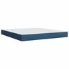 vidaXL Posteľn&yacute; r&aacute;m boxspring s matracom modr&yacute; 180x200 cm l&aacute;tka