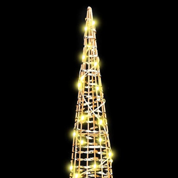 vidaXL Vianočný stromček 3 pcs Teplá biela 20 x 20 x 80 cm PET