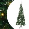 vidaXL Rohov&yacute; umel&yacute; vianočn&yacute; strom s 300 LED-i Zelen&aacute; 180 cm PVC a kov