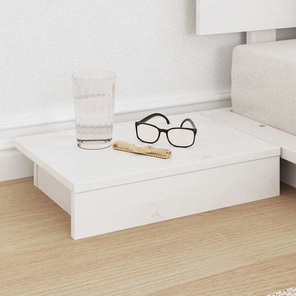 vidaXL R&aacute;m postele s čelnou doskou Biela 100 x 200 cm drevo