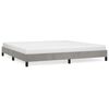 vidaXL Posteľ bez matraca bledosiv&aacute; 200x200 cm zamat